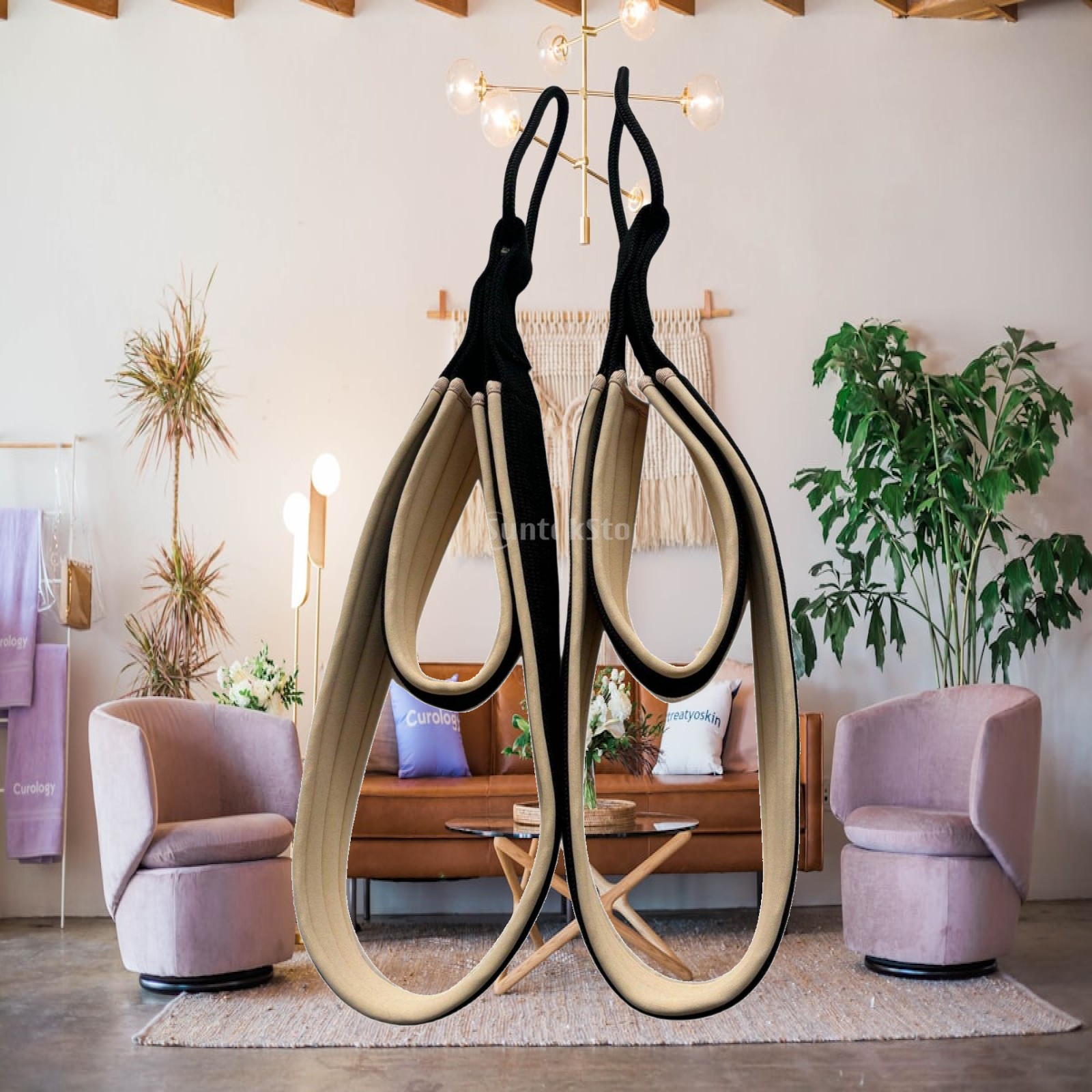 Pilates & Yoga Studio Alineacion - Impugnatura per Pilates, Cinghia Antiscivolo per