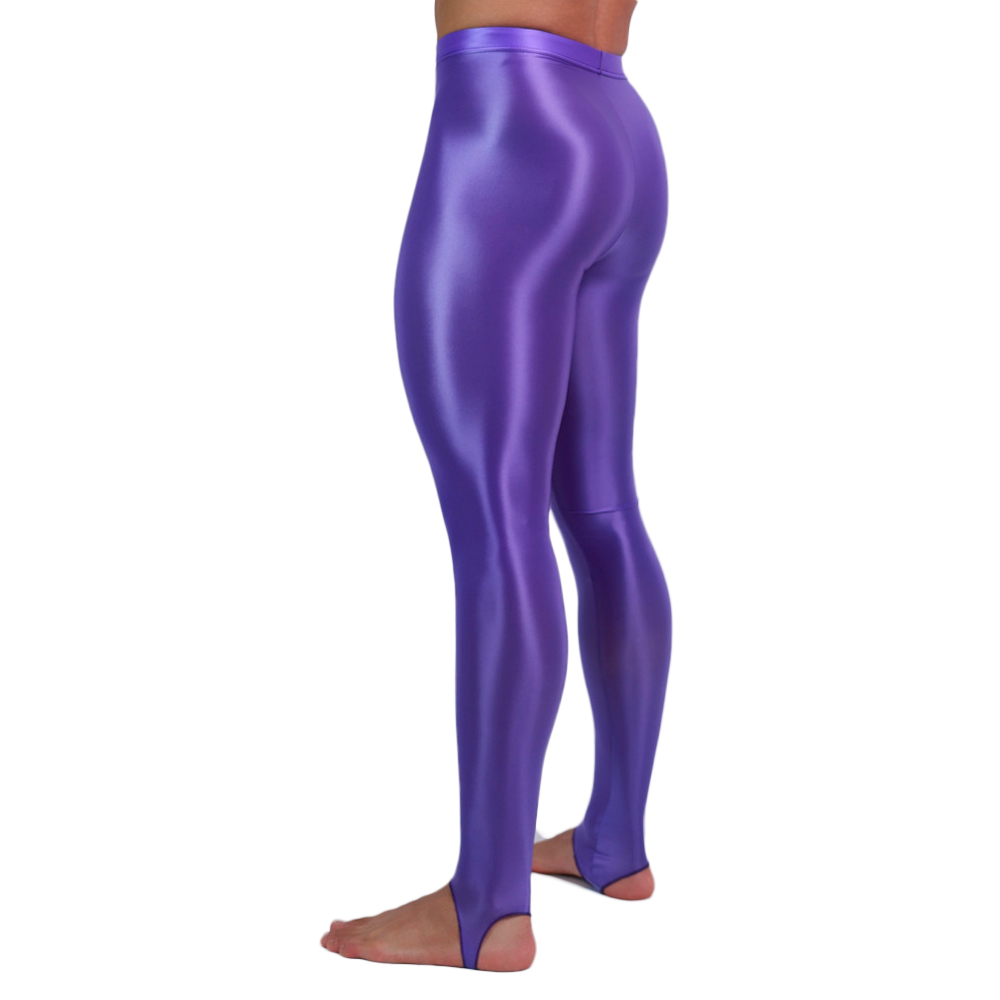 Pilates Yoga Leggings - Pantaloni slim da uomo effetto pelle