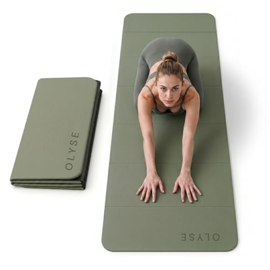 Pilates Yoga Hiit - Tappetino Yoga Pieghevole per Yoga, Pilates,