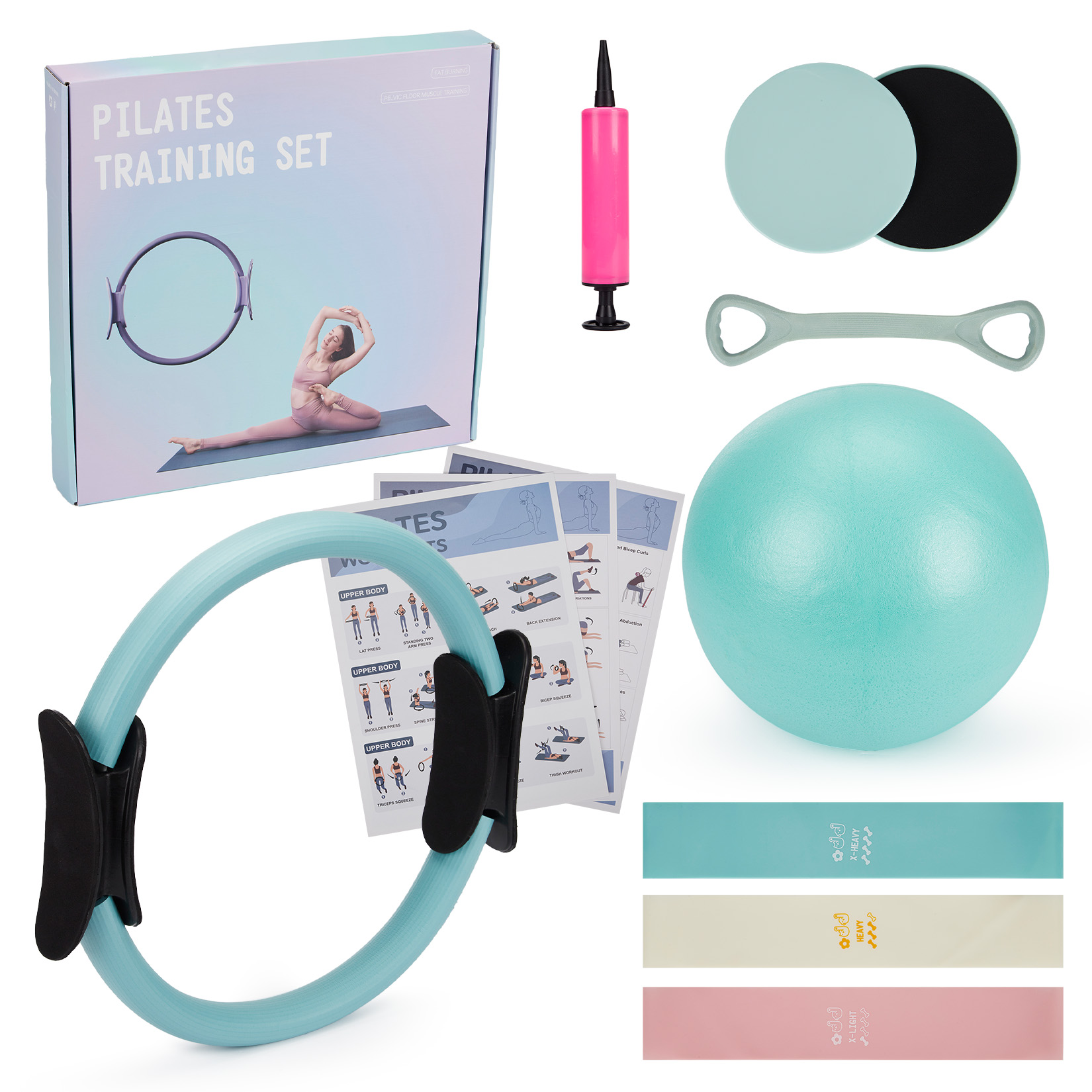 Pilates Yoga Barı - Set per Allenamento Pilates, Anello Pilates